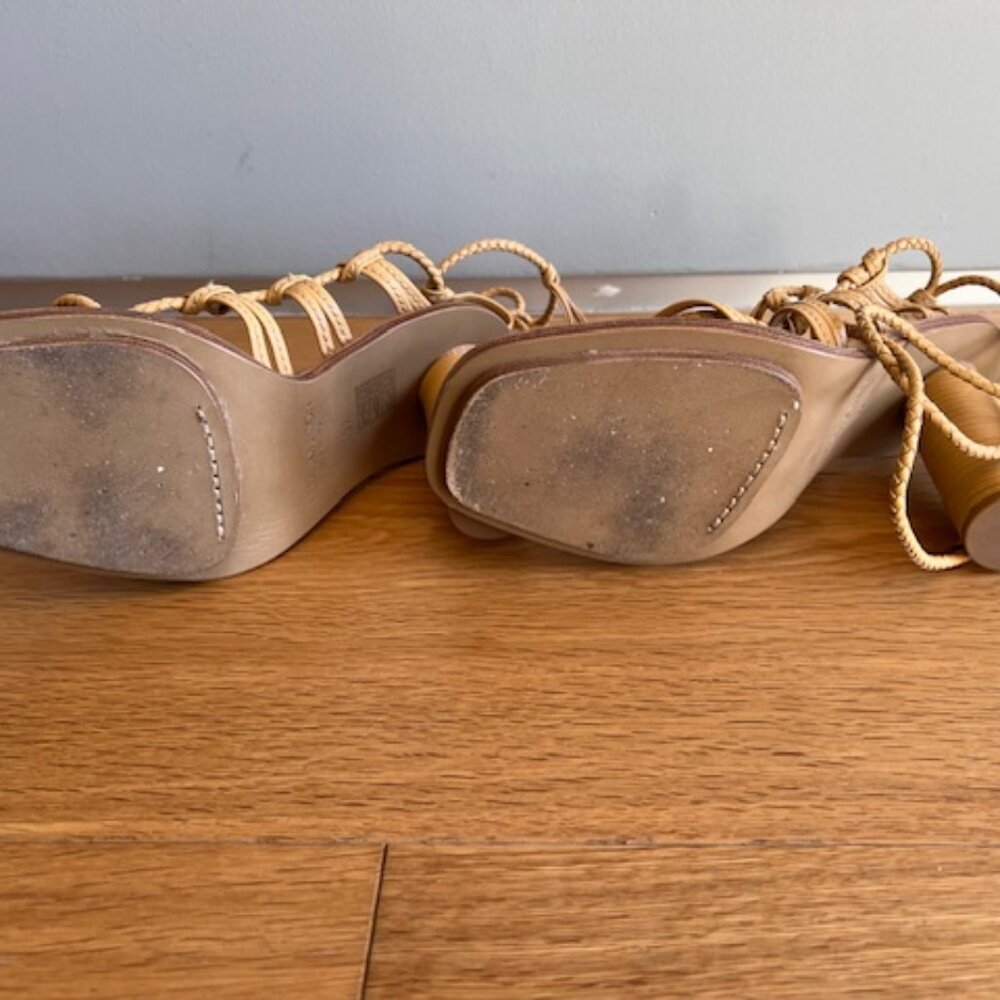 Ulla Johnson Cora Seashell Strappy Sandals Size 37 - Picture 3 of 5